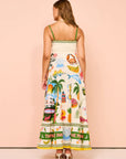 summer print maxi dress